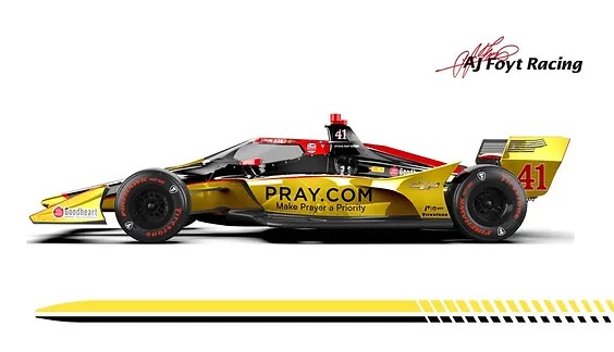2024 INDYCAR LIVERIES AJ FOYT RACING #41 - 2024 INDYCAR LIVERIES CAR 41 PRAY REVEAL 2024 INDYCAR LIVERIES CAR 41 PRAY REVEAL